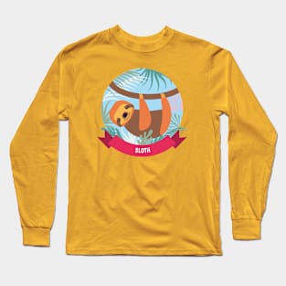 Cute Sloth Long Sleeve T-Shirt